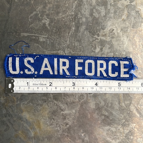 U.S. AIR FORCE blue tape patch, vintage - Picture 10 of 12